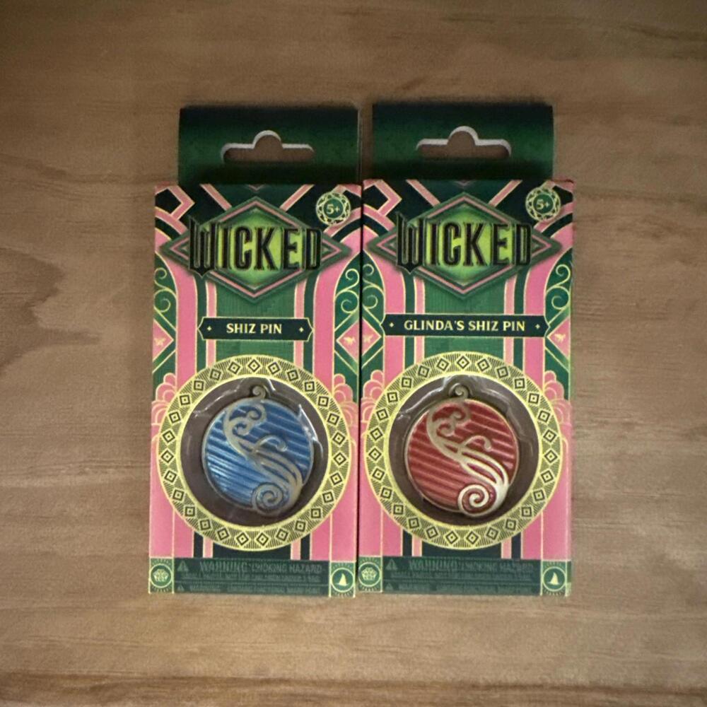 Wicked Shiz University Blue Pin and Glinda's Shiz University Red Pin Set